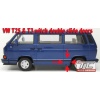 VW T3 / T25 Transporter, Vangagon, Multivan - listwa boczna, szeroka, lewa strona tył / left rear side panel / links seiten ruck -  TC-T3SLPZ-012 - RHD - UK version