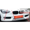 BMW seria 1 F20 / F21 ( 2011 -   ) - dokladka przednia, spoiler przedniego zderzaka / front bumper spoiler / frontschurze - TC-KO-FS-208